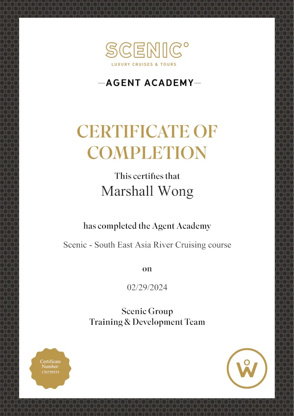 Scenic South East Asia River Cruising Certified