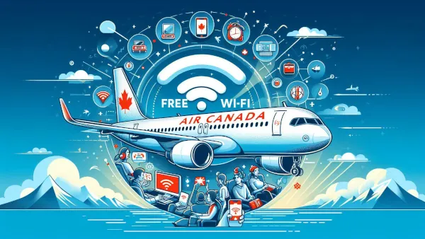 Air Canada Free WiFi connection for all